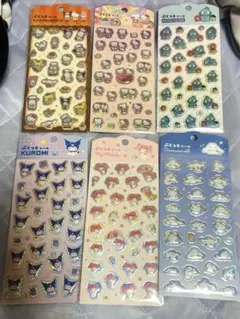 【新品未開封】キャンドゥ サンリオ ぷくっとシール ６枚セットのサムネイル
