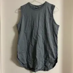 UNIQLO ユニクロ ノースリーブ タンクトップブルーグレー　 Mサイズ