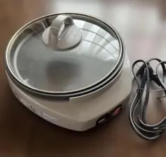電気式卓上プレートもてなしグルメ　 コンパクト 蓋付き 20㎝のサムネイル