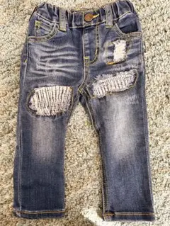BREEZE デニムパンツ ダメージ　サイズ80
