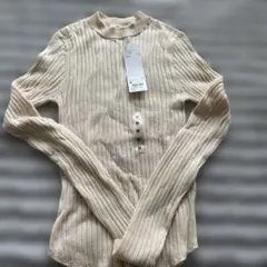 UNIQLO エクストラファインメリノ リブクルーネック セーター M