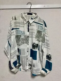 CRYA プリント柄長袖シャツ