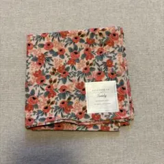 【新品】Rifle Paper Co. ライフルペーパー 大判ハンカチ ピンク