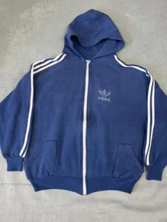 アディダス フルジップ スウェットパーカー ビンテージ