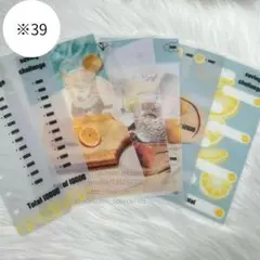 【1800円】※39 A6バインダー saving 貯金リフィル