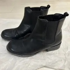 ABCマート　サイドゴアブーツ　ブラック　黒　24cm