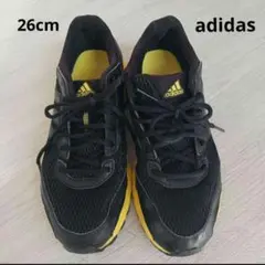 最終値下げ！メンズadidas スニーカー 26cm 黒/黄