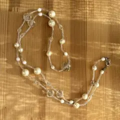 ビンテージ・パール・ガラスネックレス