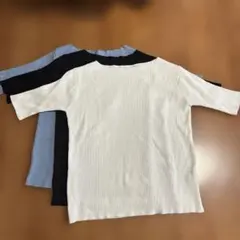 【春秋オフィカジ】LACE LADIES五分袖リブニット3点セット