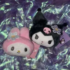 マイメロディ&クロミ ぬいぐるみキーホルダー
