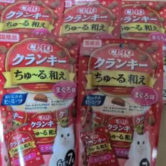 猫用　チャオ　クランキーちゅーる和え　5袋のサムネイル
