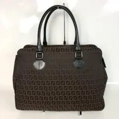 美品】FENDIズッカ柄フェンディ肩掛けトートバッグミニボストン正規品 
