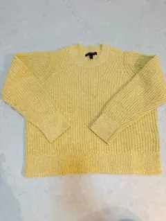 バナナリパブリック　Lサイズ　イエロー ニット セーター 長袖