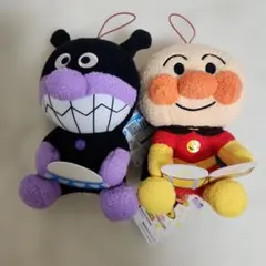 アンパンマン　ころふわ　楽器だいすきぬいぐるみ2種