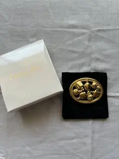 未使用　Christian Dior ゴールドブローチ　ヴィンテージ