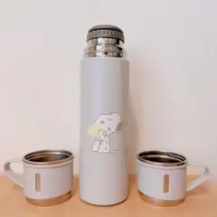 スヌーピー ステンレスボトル 水筒 保冷 保温 450ml カップ付きのサムネイル