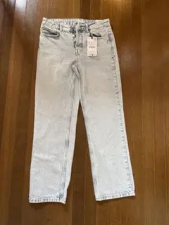 ZARA ストレートデニム 36 ライトブルー