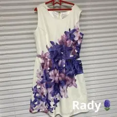 rady 花柄　紫　ワンピース ミニ キャバ　ドレス