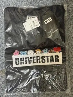 BT21 UNIVERSTAR Tシャツ ブラック Lサイズ
