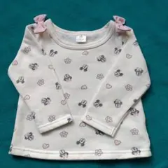 Disney baby ミニー 柄 長袖トップス 女の子 80cm