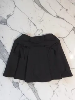 【美品】未使用　女児 160 スカート ブラック リボン付き インナーパンツ