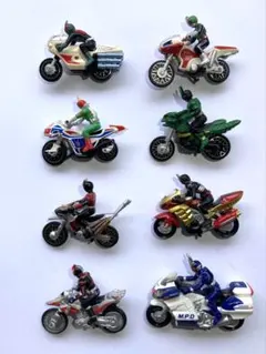 ダイキャスト製 キャラウィールシリーズ 仮面ライダーマシーン 8種セットのサムネイル