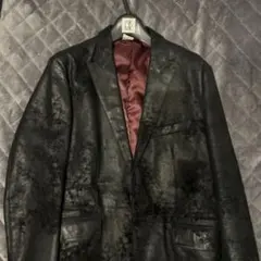 レザージャケット赤