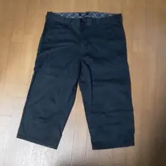 BURBERRY BLACK LABEL クロップドパンツ ブラック