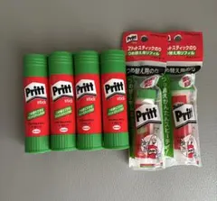 코쿠요 프릿 글루 스틱, 본체 4개, 리필 2개, 6개 세트