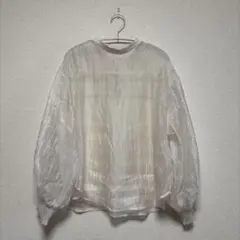 hunch オーガンジー　ブラウス　アイボリーのサムネイル