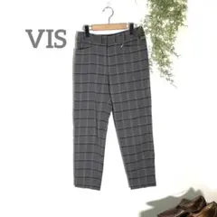 VIS ビス パンツ ズボン テーパード カジュアル  グレー チェック