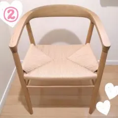 脇木工 美しい曲線の木製アームチェア ② - メルカリ