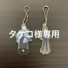 アクリルキーホルダー2体セット カラフルピーチのアクリルスタンド