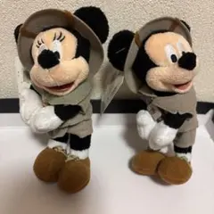 超レア★ディズニーアニマルキングダム購入　ミッキー &ミニー ぬいぐるみセット