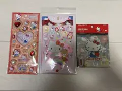 サンリオ　キティちゃん　シールセット３枚　バラ売り不可