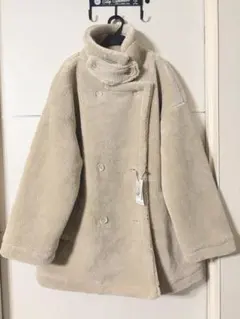 フリースジャケット 2WAYテディベアボアPコートジャケット（ボアジャケット）