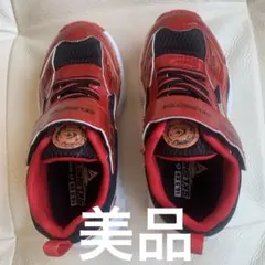 美品★ムーンスター　キッズ スニーカー レッド/ブラック