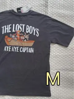 ピーターパン ロストボーイズ 刺繍 Tシャツ 半袖 チャコールグレー M