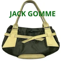 レア！なJACK GOMME/ジャックゴム革とナイロンのコンビ　ショルダーバッグ