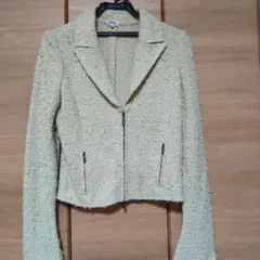 FOXEYフォクシー　ジップアップニットジャケット　カーディガン　40