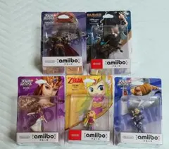 ゼルダの伝説　amiibo　5点セット　開封済み品