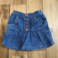 futafutaデニムフリル付きショートパンツ90㎝
