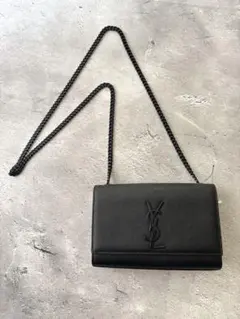 SLP ケイト メタルチェーン　レザー　ショルダーバッグ※あんしん鑑定付