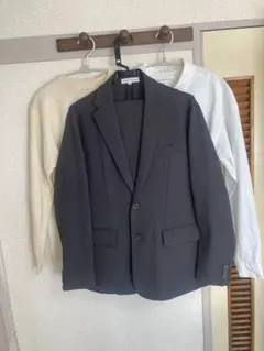 エッセンシャルワードローブ テーラードジャケットセットアップ＋ニット＋シャツ