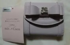 しまむら mir..×Coco リボン付き三つ折り財布　ミルキーピンク 淡桃のサムネイル