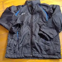 130cm SSK ATHLETIC ジップアップジャケット 黒/青