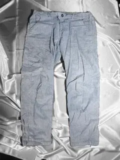 ✨値下げ交渉〇✨ ストライプカジュアルパンツ ゴムウエスト LL