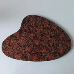 津軽塗　唐塗　花台　敷板　茶道具台