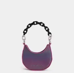 CHARLES & KEITH コイ チェーンハンドル オンブル ミニバッグ