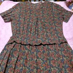 ♥昭和レトロvintageワンピースVOR LIBERTY PRINTS　美品♥
